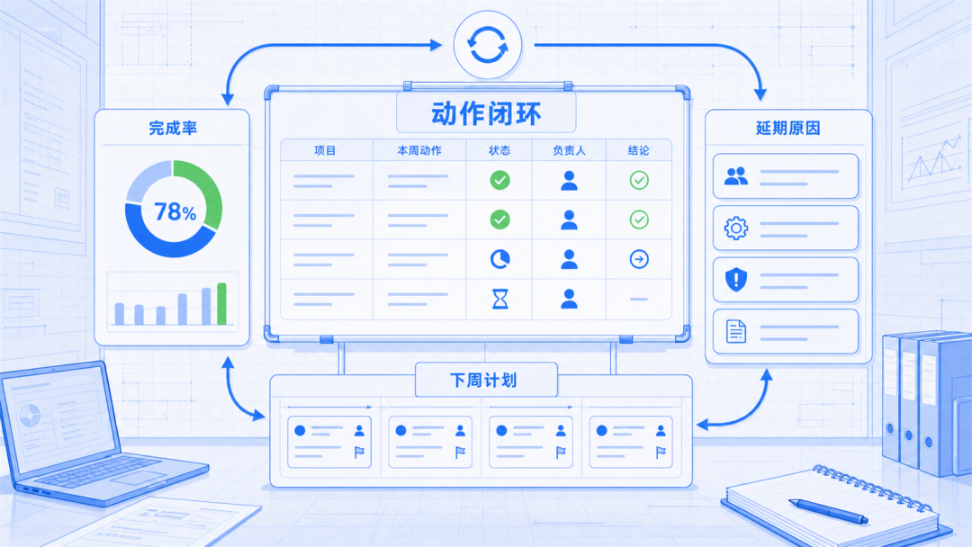周报复盘形成管理动作