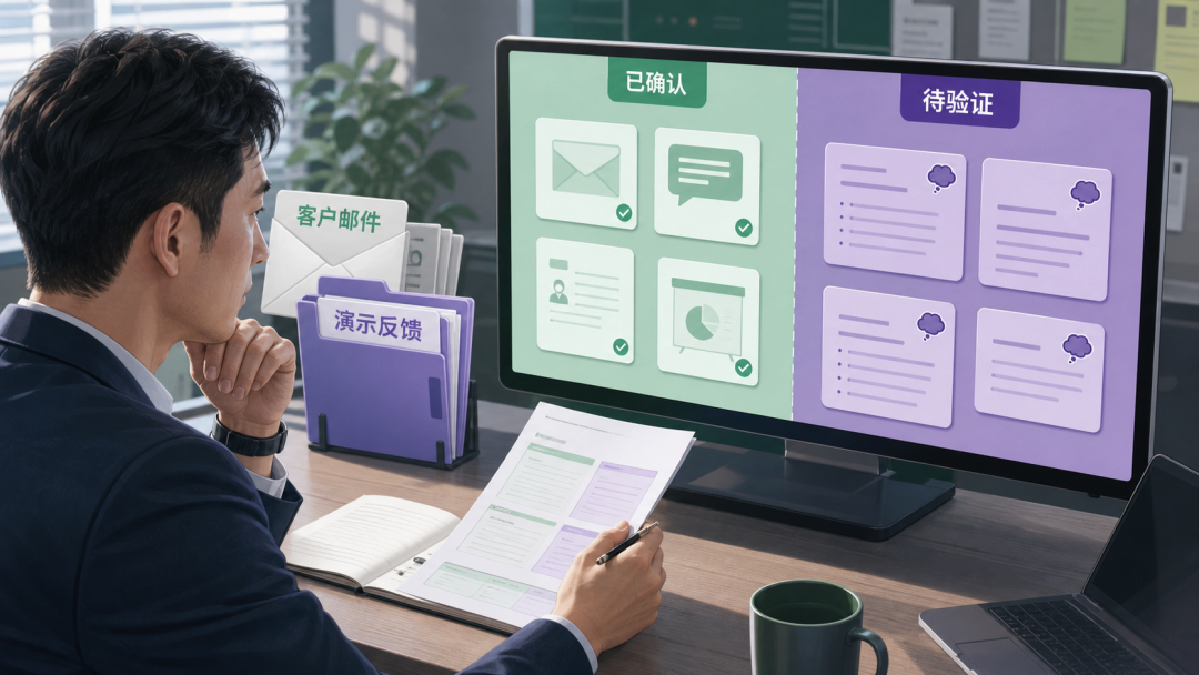 一条机会卡包含责任人与下一步